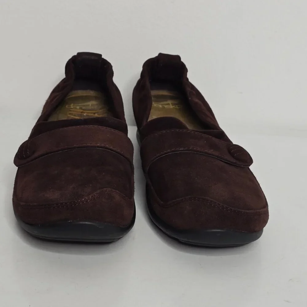 DANSKO Carol Chocolate Brown Suede Slip On Loafer‎ Shoes Size 9 EU 39 Womens